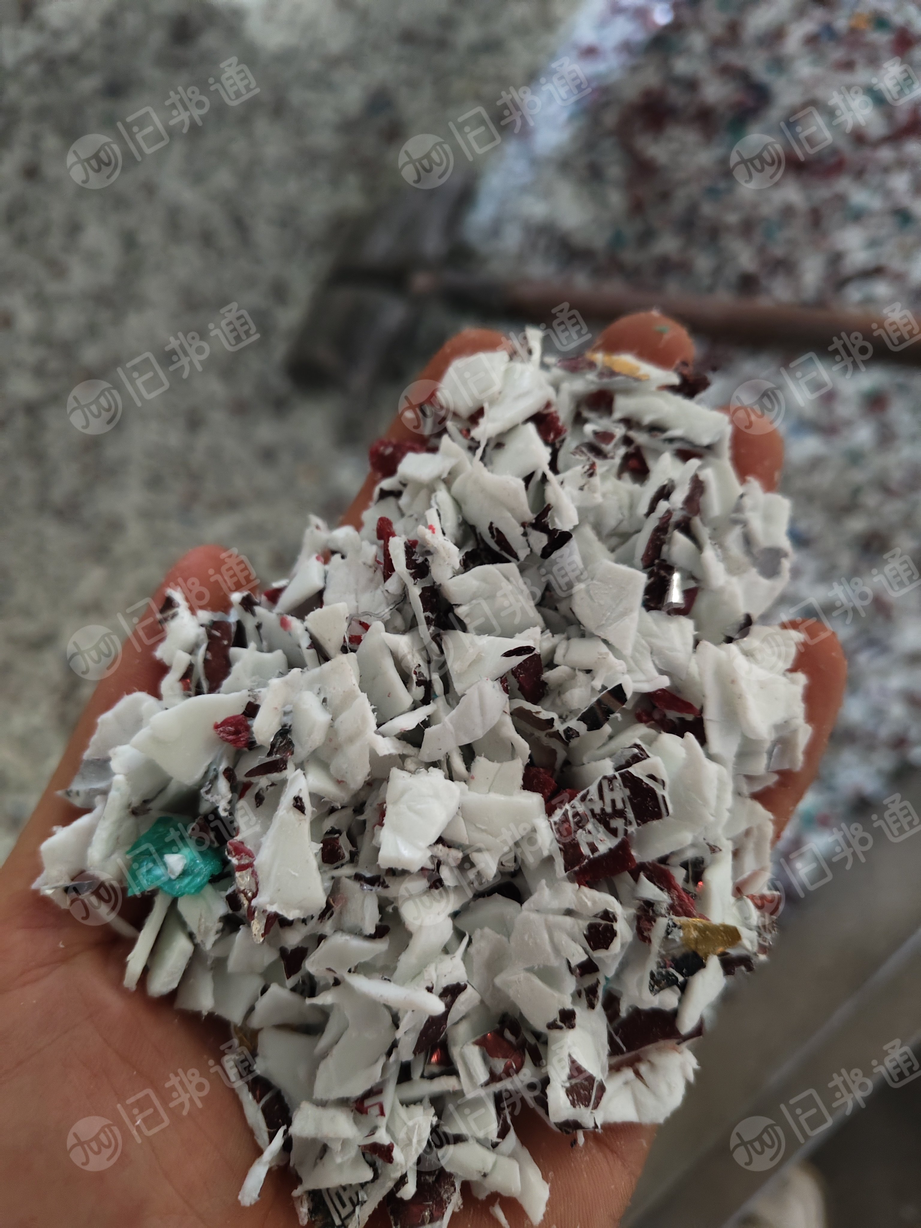 大量出售PP塑料桶破碎料