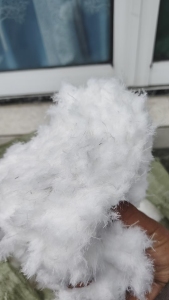厂家长期出售剪毛机下来的涤纶毛毛料，带水分，现货5吨左右，厂在江苏南通