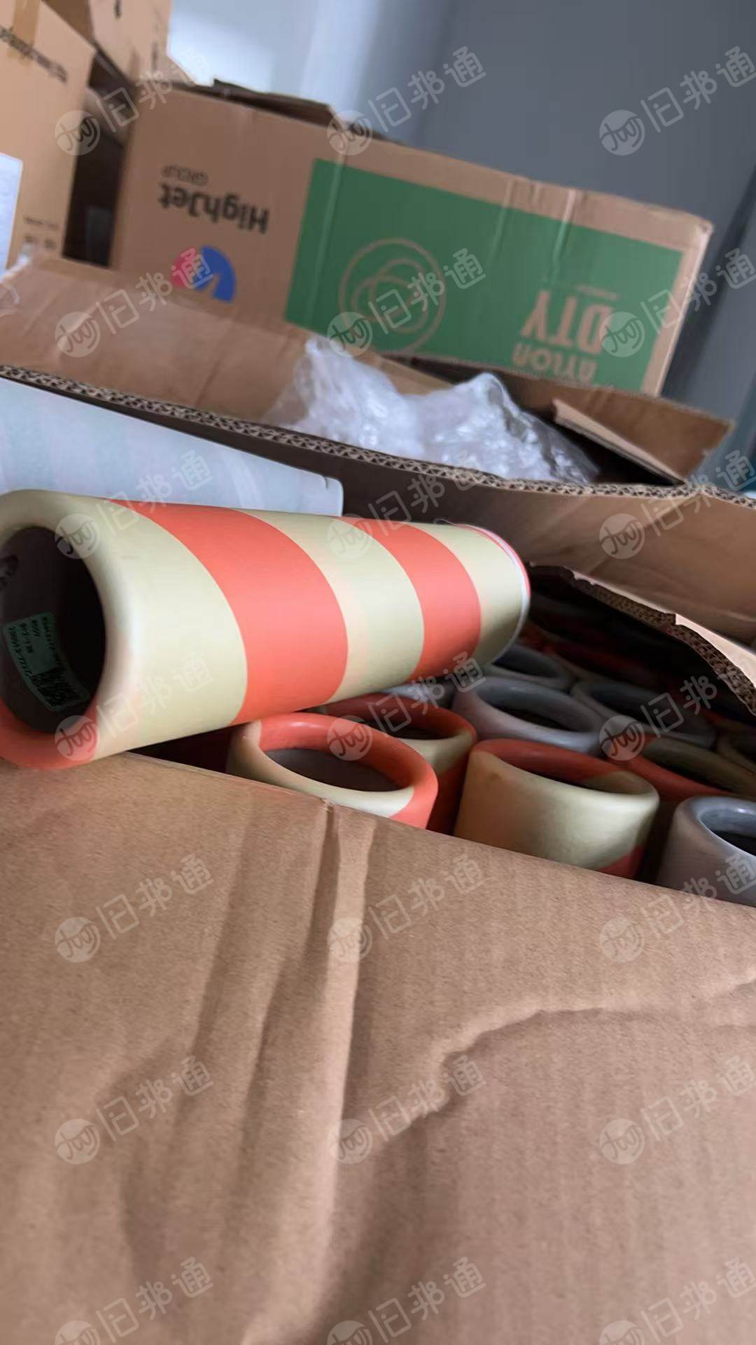 东莞工厂长期处理废旧纸箱，彩色弹丝纸管，透明胶袋