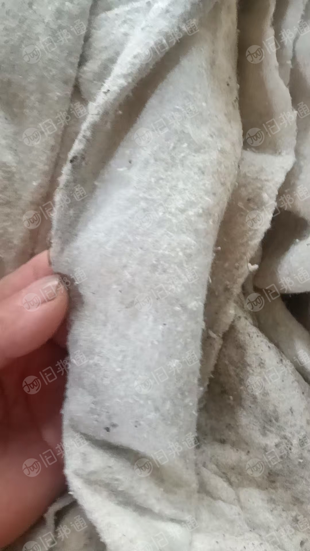 出售无纺布下脚料,毛毡布,土工布,当黑料卖,现货有几百吨,货在河北张家口