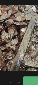 出售电池厂正极黑边铝箔，铝含量97左右