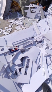 出售PVC刻字板边料，雪弗板废料