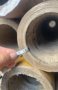 出售纸袋包装厂下来的纸管,内径7.6cm,厚度1.0和2.0cm,长度76/82/92cm