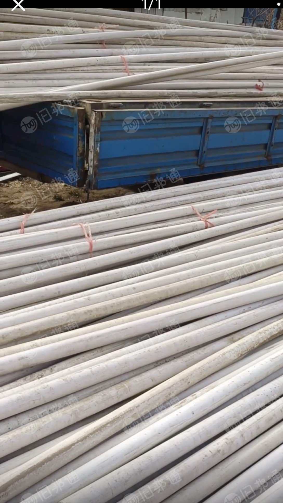 出售工地剩余的PVC管毛料，长度6米，带字母接口，现货4吨