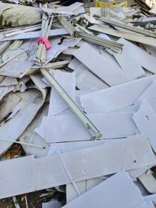 出售硬质PVC扣板毛料，现货10吨左右