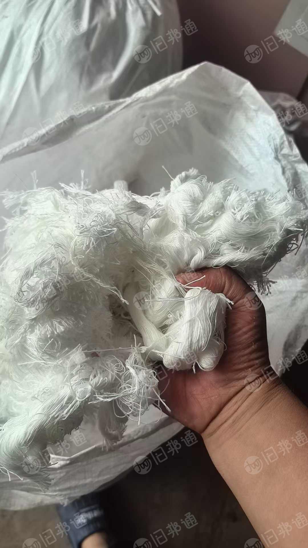 长期出售环锭纺下来的纯大化回丝，回丝