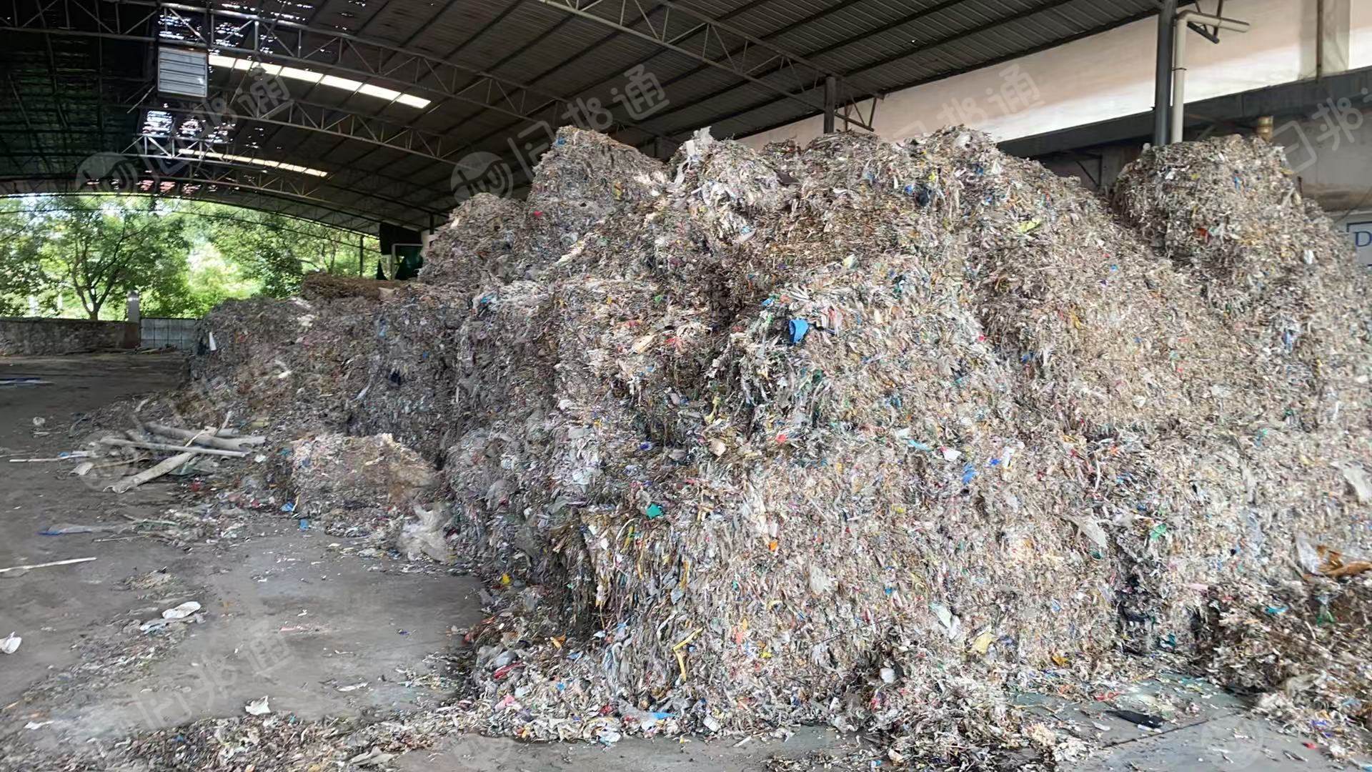 大量出售纸厂废塑料,造粒厂清仓下来的,现货100吨