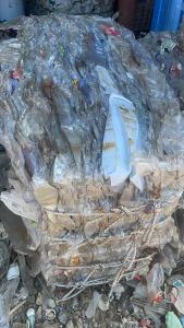 出售矿泉水瓶分拣出来的PET吸塑盒压块，现货9*6一车