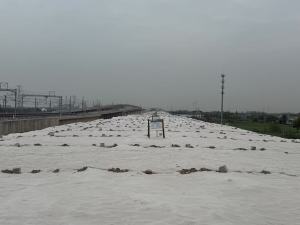 出售一批用过的土工布，现货十几吨