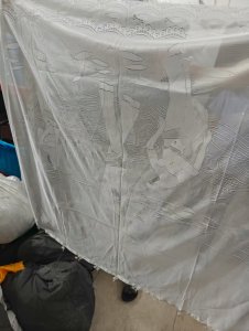 长期出售火车上下来的布草、座套窗帘，现货100多吨