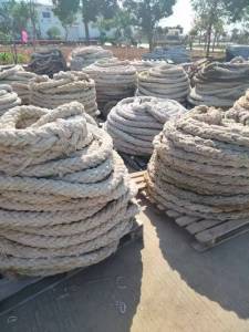 出售缆绳，废旧缆绳，外面丙纶，里面是涤纶，现货二十多吨