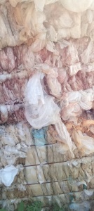 出售染布厂下来PE膜废料