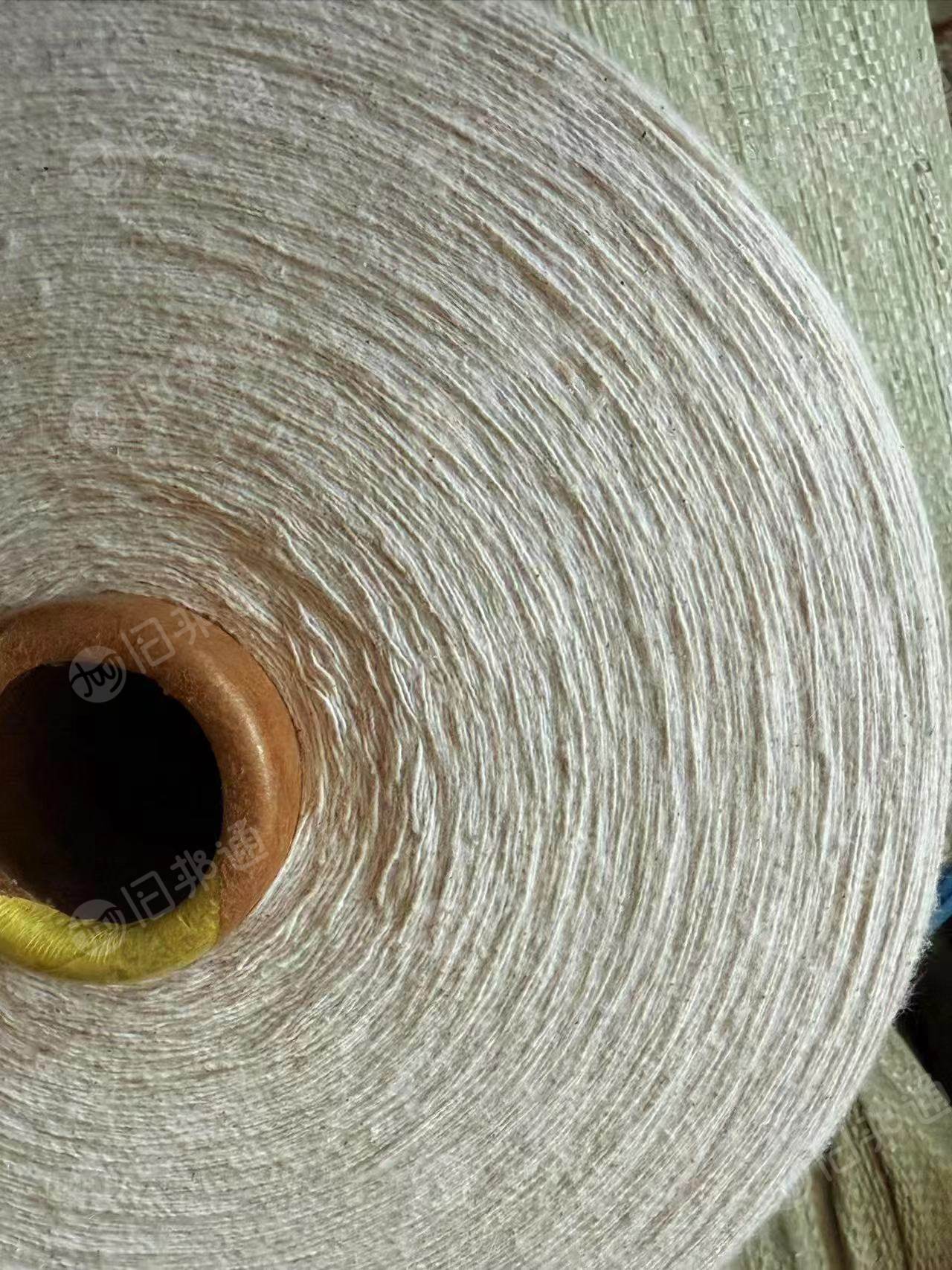 出售气流纺下来的涤棉棉纱，涤棉纱线，涤55棉45，0E8s40x60，现货35吨