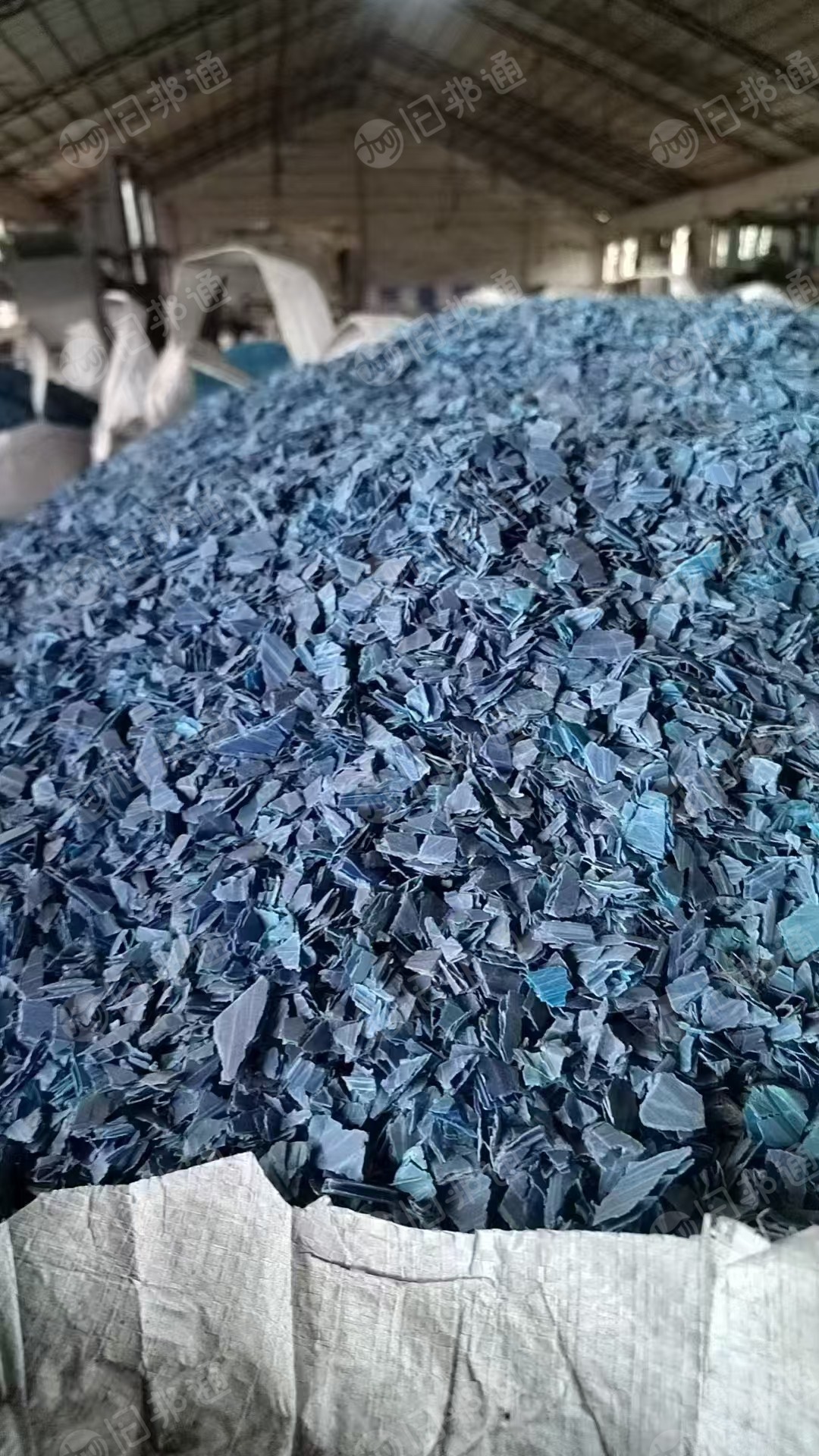 出售蓝色空心板破碎料，PP中空板破碎料，料很干净