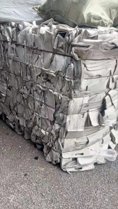 长期出售灰色pp空心板废料，沉水的，月供100吨