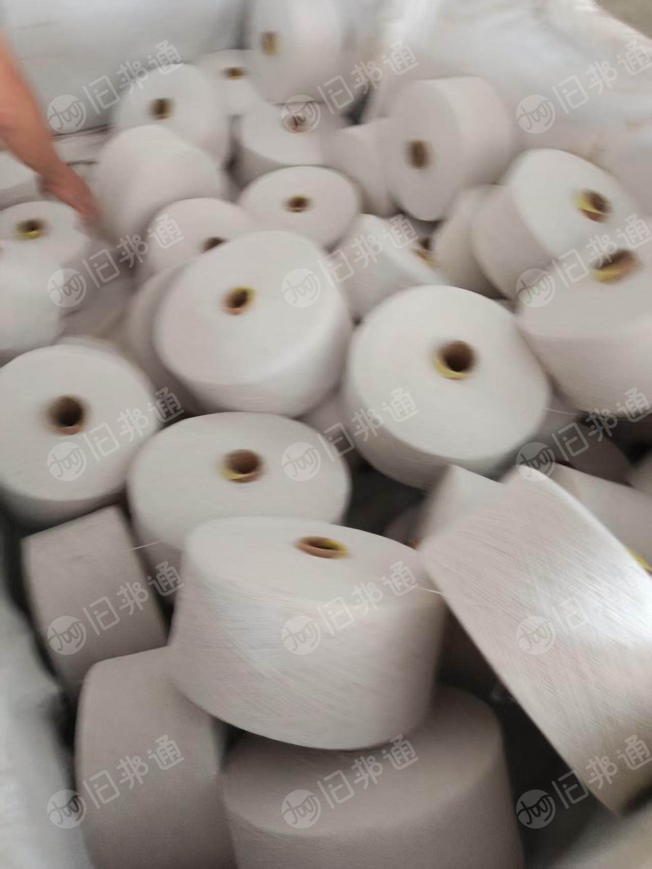 出售气流纺原厂下来的涤棉棉纱正品，涤棉棉纱，正品棉纱，45棉，55涤