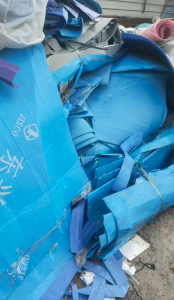 长期出售蓝色PP空心板毛料