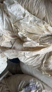 出售白色锦氨废布，胚布，现货有六七吨，货在浙江湖州