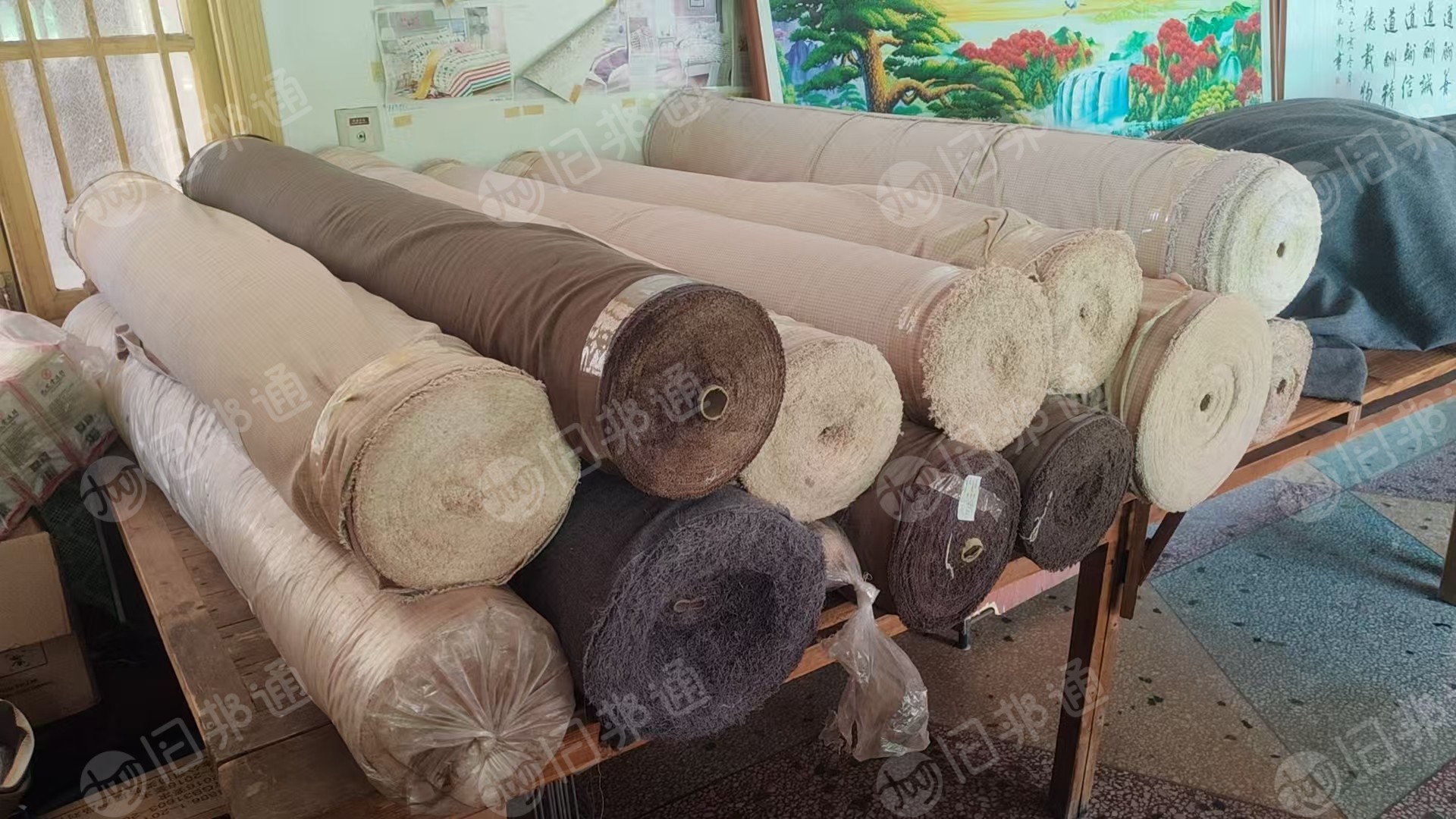 织布厂下来一批棉麻布，库存棉麻布，门幅1.6到1.65左右，现货三四千米