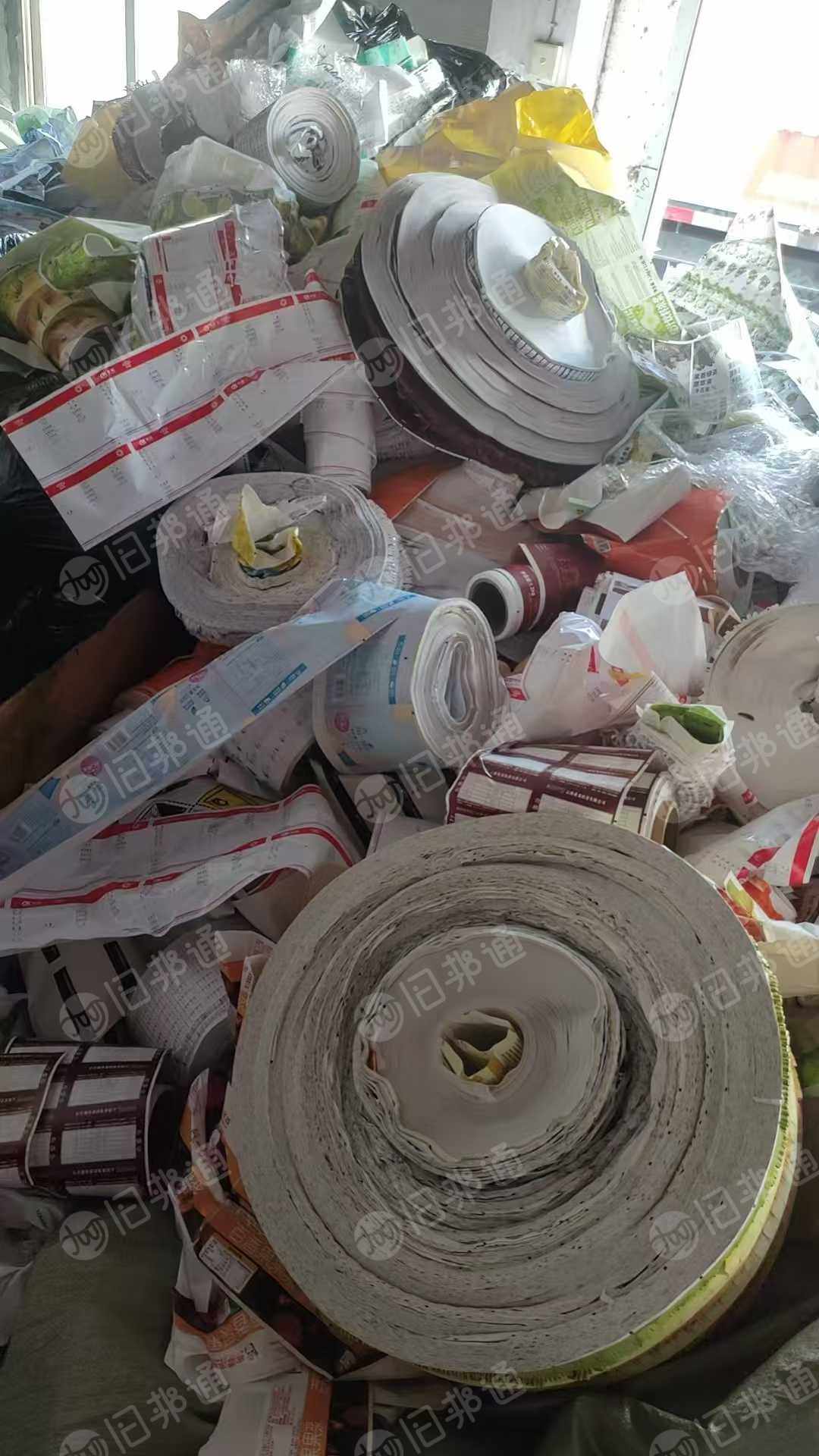 长期出售废不干胶纸，带膜带胶盘