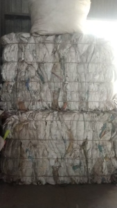 出售水洗吨包料，二白吨包，月供30吨