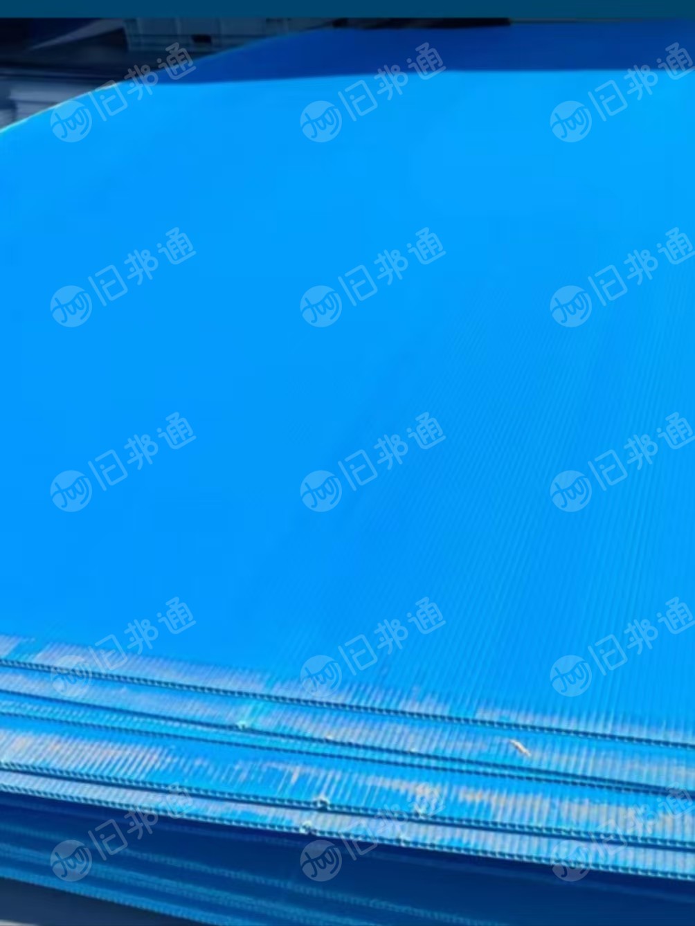 出售PP空心板毛料，主要是蓝色的（掺一点白色的）