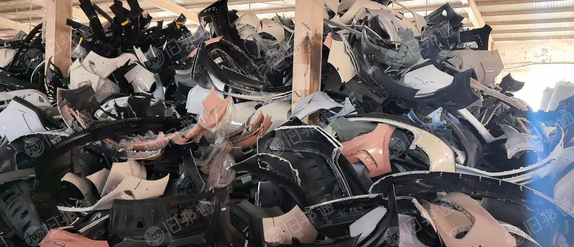 出售比亚迪厂里出来的报废残次品PP保险杠破碎料，4S店保险杠破碎料
