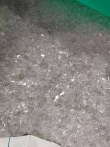 大量出售PET吸塑盒破碎料，现货量100多吨