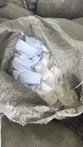 长期出售割下来的氨纶丝，氨纶废丝，现货两三吨