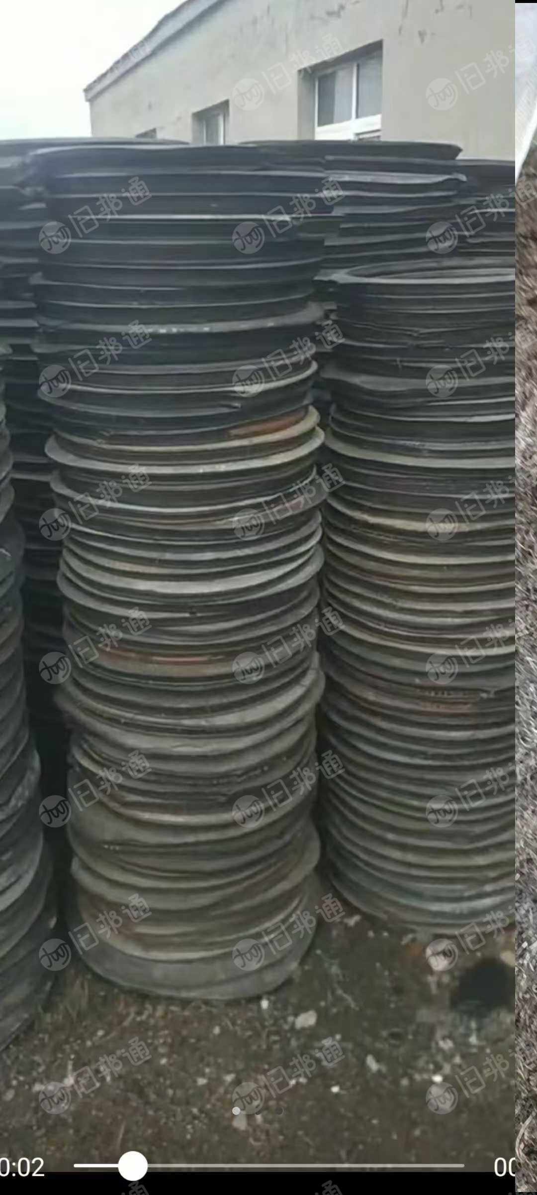 长期大量回收轮胎割下来的口圈
