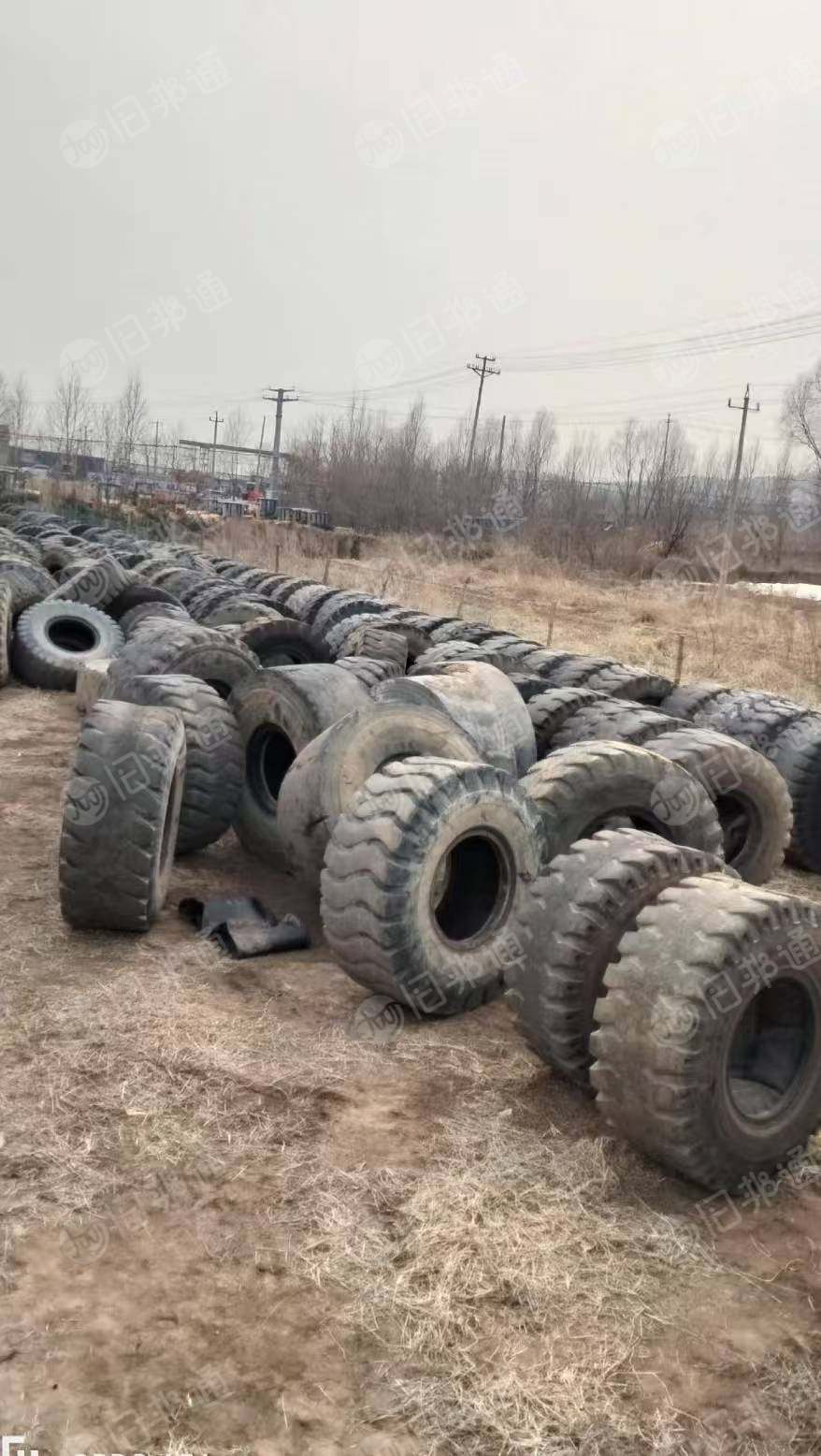 大量出售工程车下来的大轮胎
