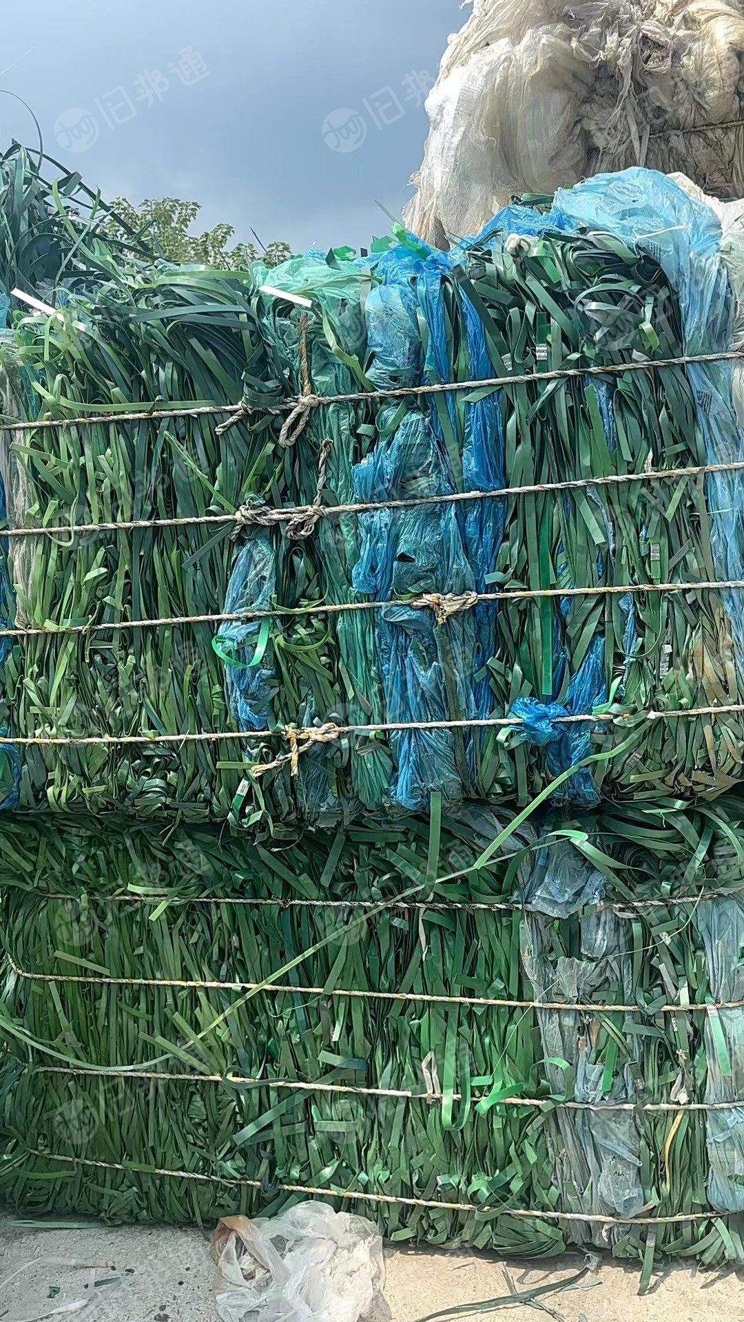 长期出售化纤厂,棉花厂下来的pet打包带,厂货,黑色绿色有分开压包