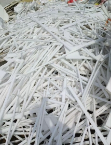 求购PP板材毛料，白色板材废料