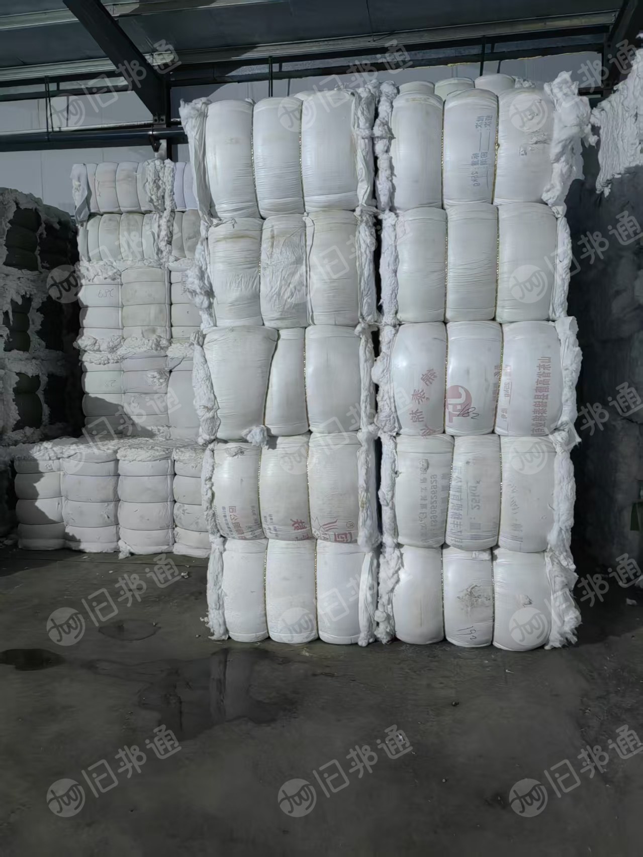 长期回收白色背心白衬衫开的开松棉，开花棉，含棉量50左右，纺纱21支纱用，厂在河北衡水