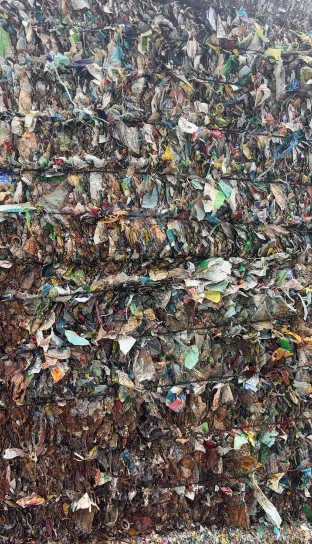 出售风选下来的商标纸压块，现货十来吨