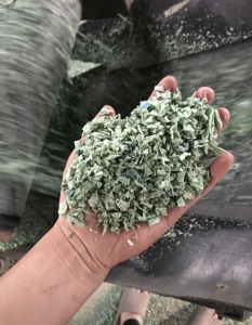 长期出售干粉PET棉包带破碎料，PET棉包带废料