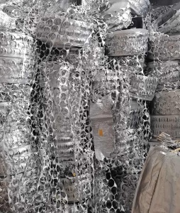 出售封口铝塑膜废料，含铝七十多，长期有货