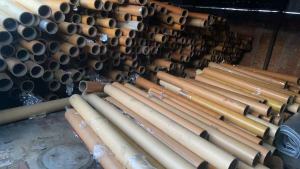 塑料膜厂长期处理六寸纸管，厚度1.4cm，长度1.6-2.5米