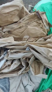 出售牛皮编织袋废料，现货30吨