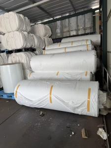 长期出售纯涤纶无纺布，40g左右，宽2米卷料，和宽10公分盘料，日本货，月供30吨，货在日本