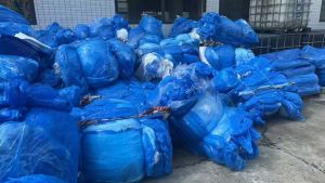 出售重胶PE蓝膜废料