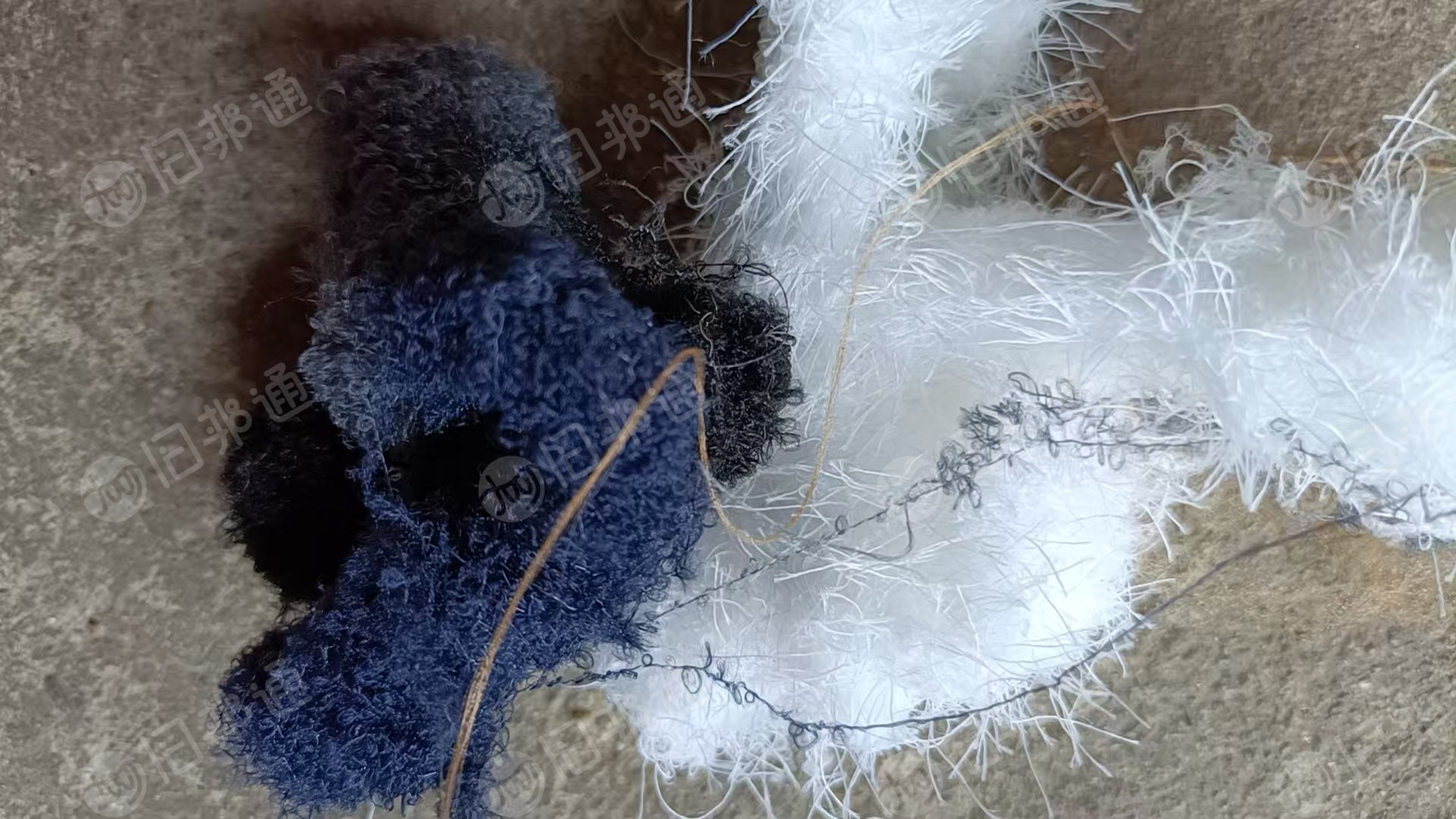 出售杂色的氨纶包覆纱，包覆纱废丝