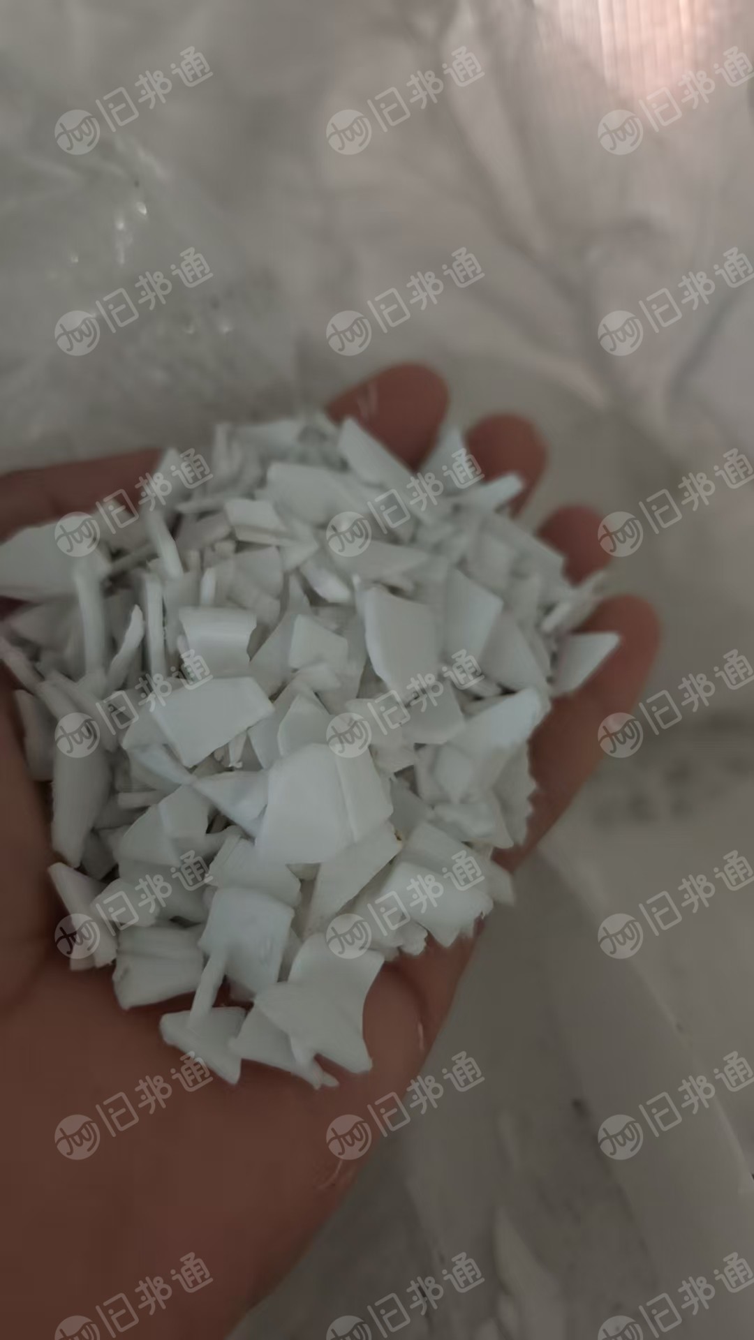 出售PP涂料桶破碎料,白色无字涂料桶破碎料,现货21吨