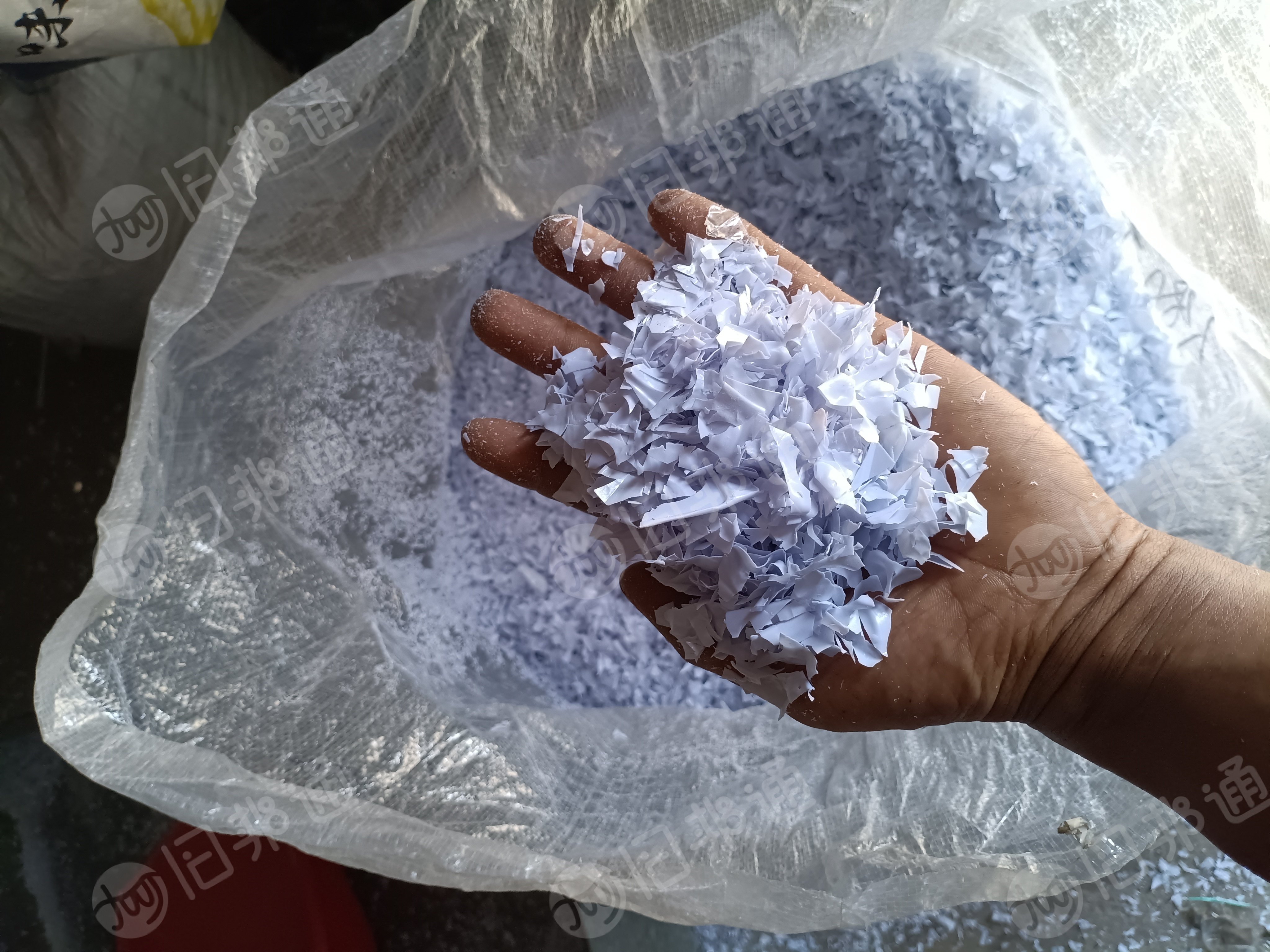 长期出售pvc吸塑盒破碎料 乳白色花料