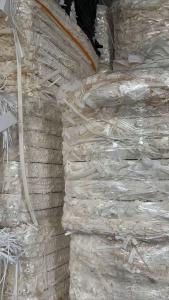 出售复合棉，PA/PET棉，电子烟厂下来的烟嘴棉，可开花可造粒，现货有60吨，货在广东清远