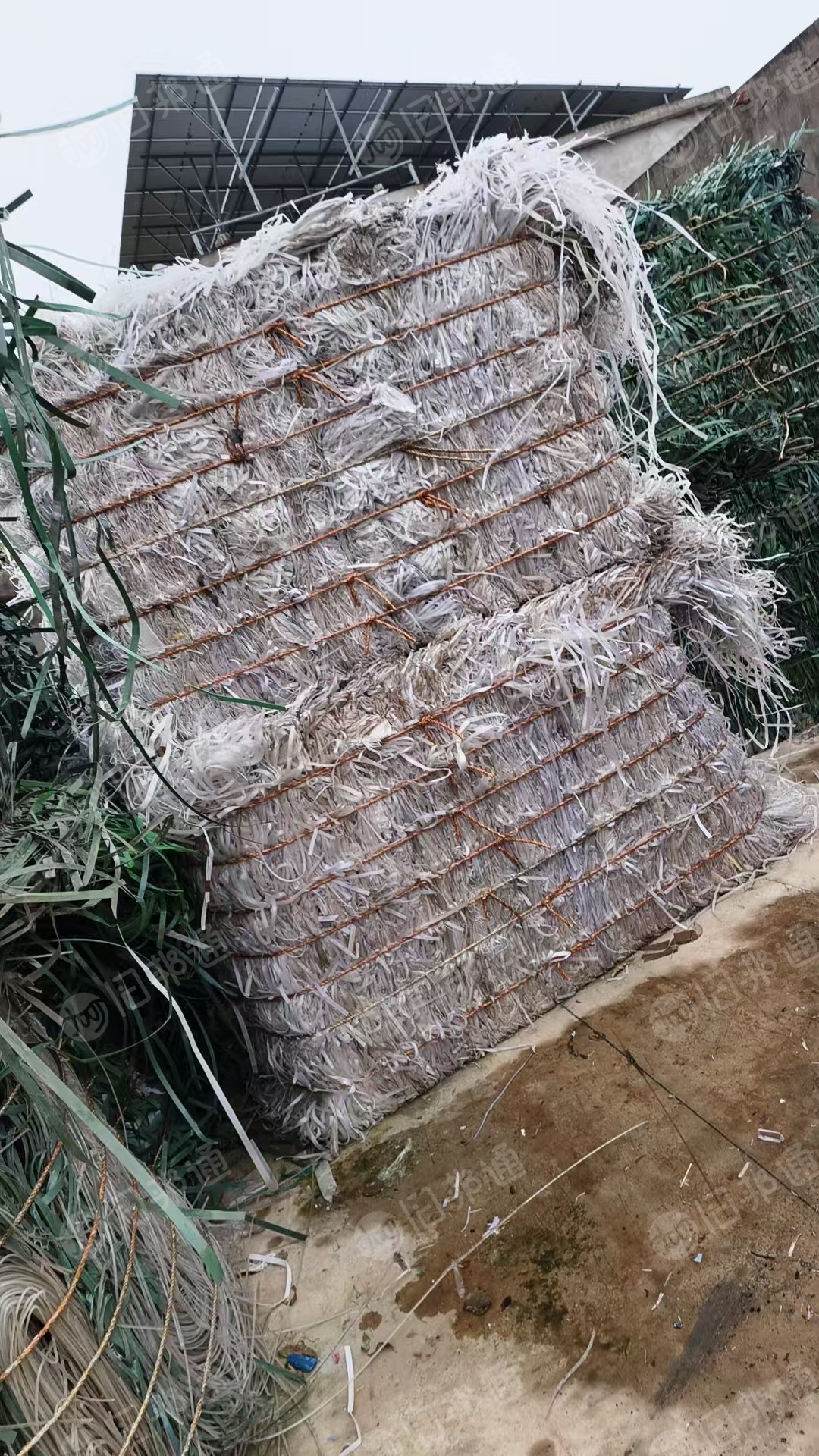 出售杂色PP打包带毛料,现货二十来吨,透明的有五六吨