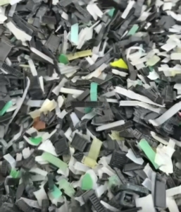 出售PA66杂色扎带破碎料