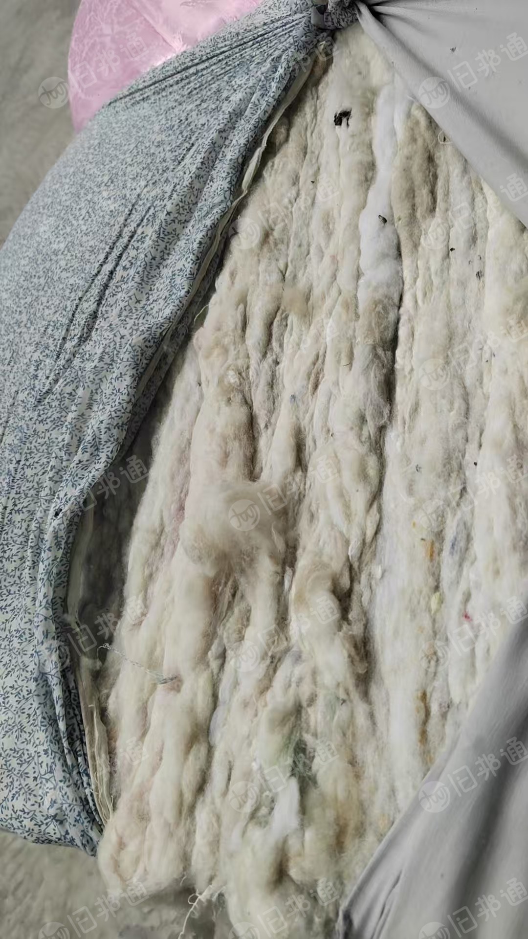 长期出售开松好的杂色丝棉，丝棉开松棉，山东济南和潍坊都有厂