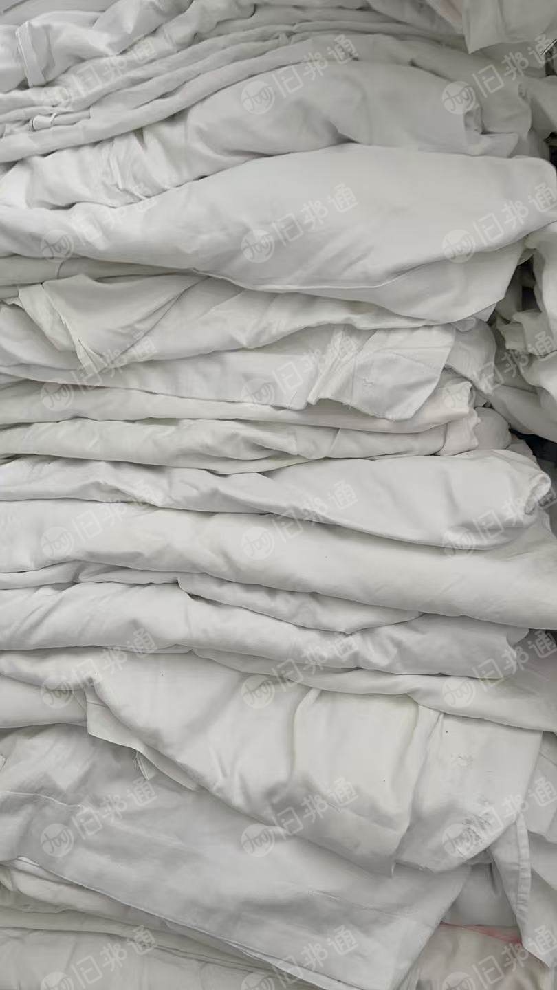 长期出售酒店布草酒店床单，纯棉的，现货十四五吨，货在贵州贵阳