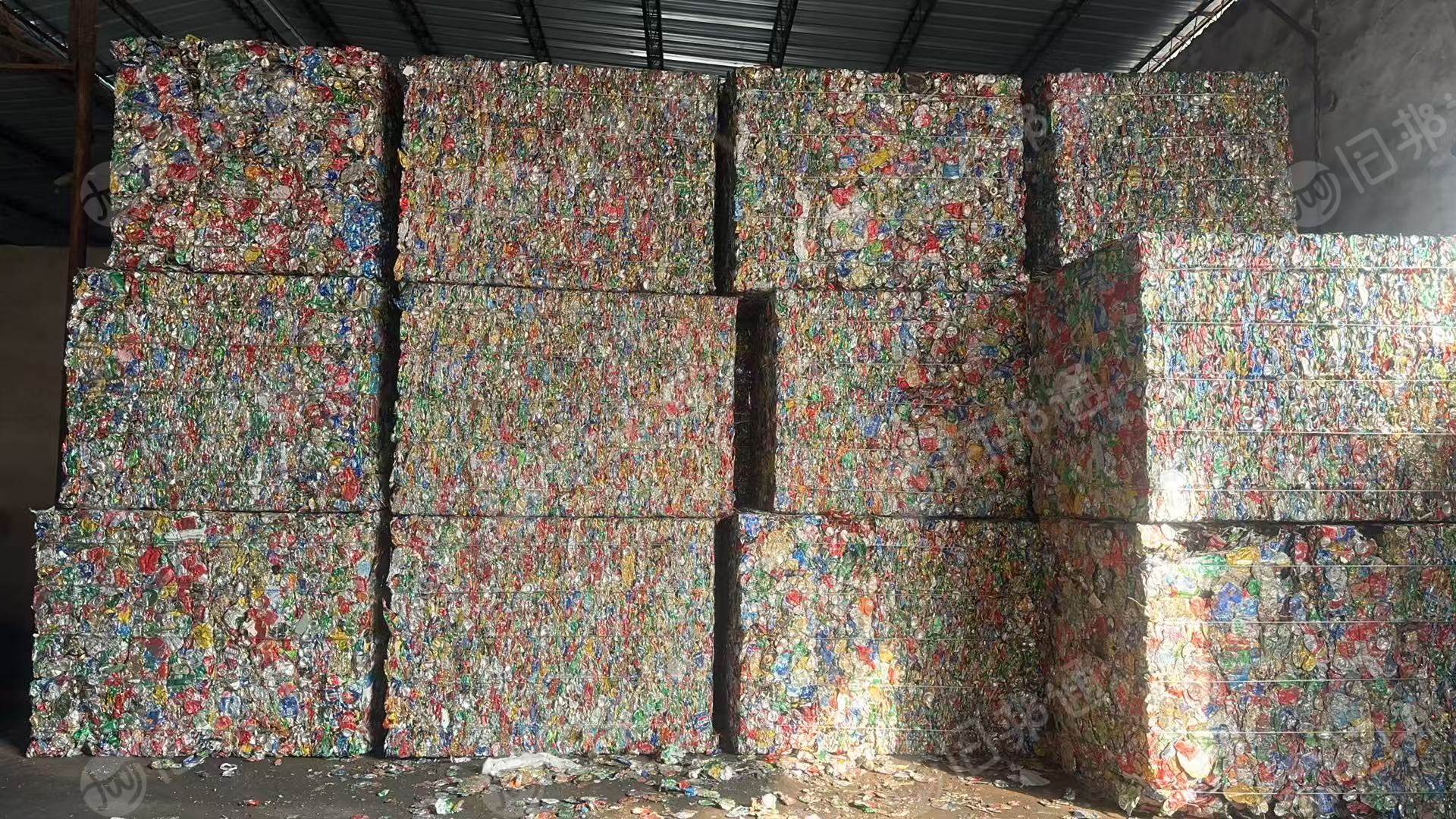 出售铝易拉罐压块，3天一车，出水84.5-86